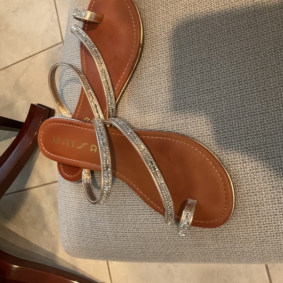 Unisa Rhinestone Toe Sandals - Picture 2 of 3